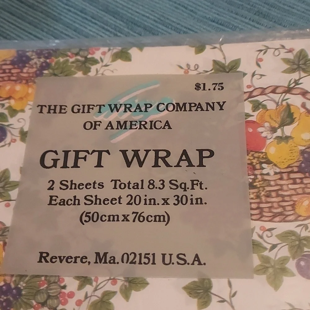 VINTAGE The Gift Wrap Company Of America Happy Birthday Wrapping Child Bears NEW